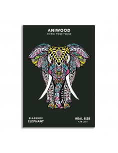 Puzle Aniwood Elefante 124...