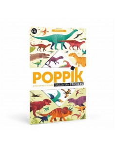 Gran Poster de Pegatinas "Dinosaurios"