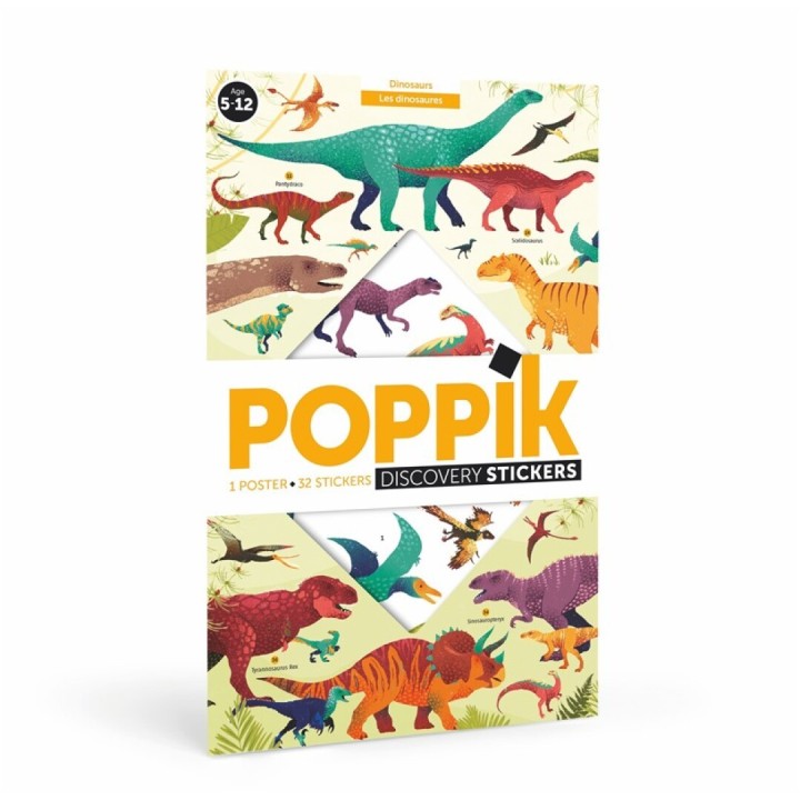 Gran Poster de Pegatinas "Dinosaurios"