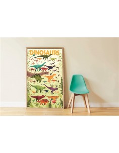 Gran Poster de Pegatinas "Dinosaurios" 2