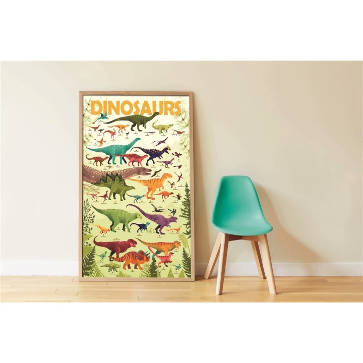 Gran Poster de Pegatinas "Dinosaurios"