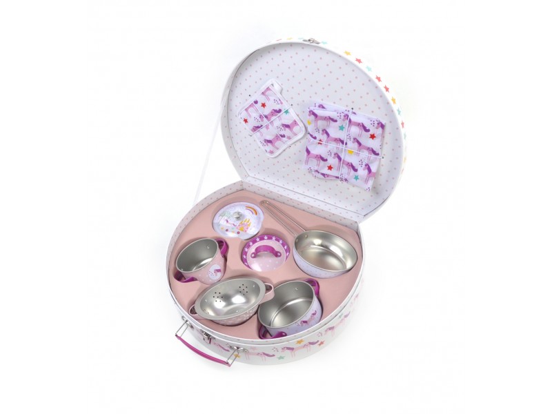 Set Cocina Hojalata Unicornio