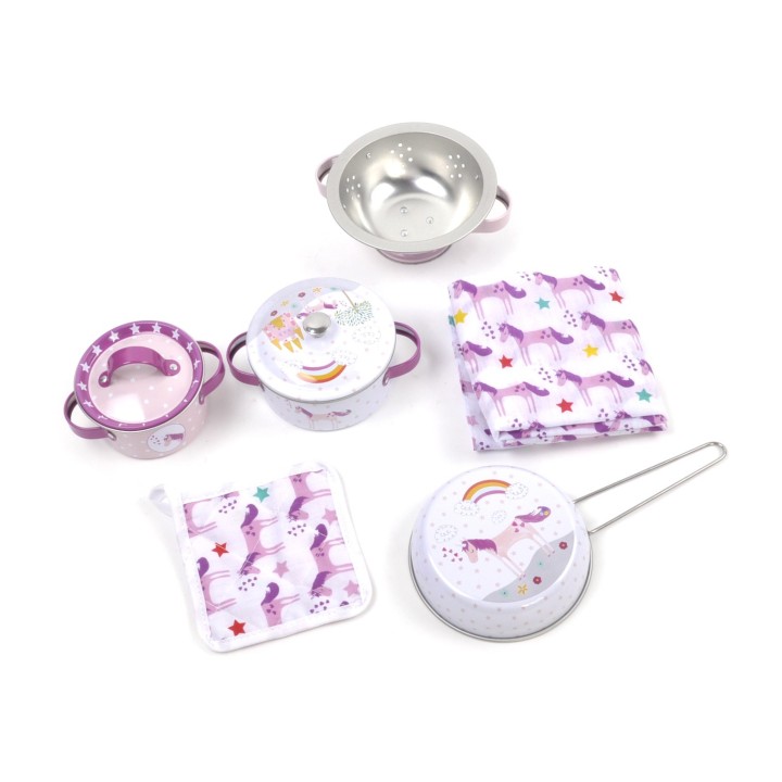 Set Cocina Hojalata Unicornio