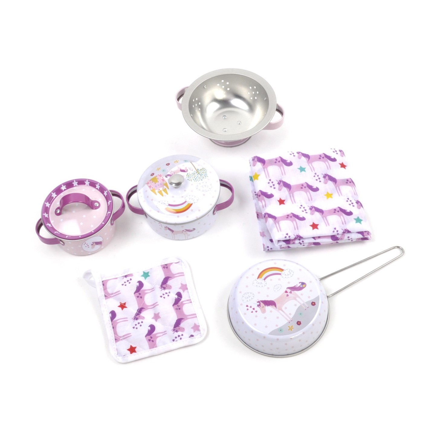 Set Cocina Hojalata Unicornio