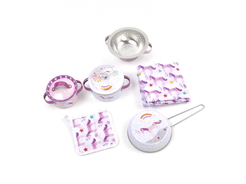 Set Cocina Hojalata Unicornio