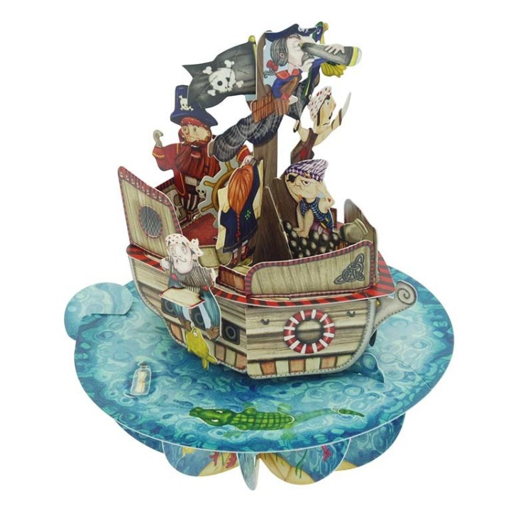 Postal 360º Barco Pirata