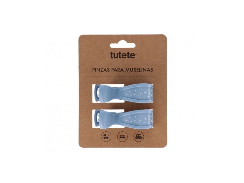 2 Pinzas Muselina Tutete Niagara
