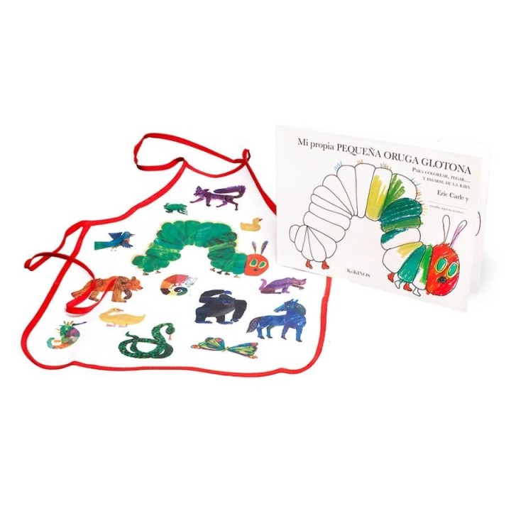 La pequeña Oruga Glotona para Pintar