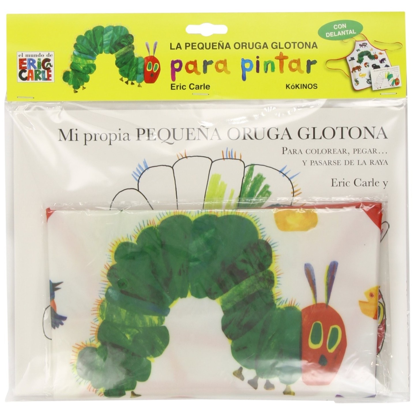 La pequeña Oruga Glotona para Pintar