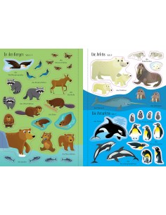 Mein Immer-wieder-Stickerbuch: Tiere 2
