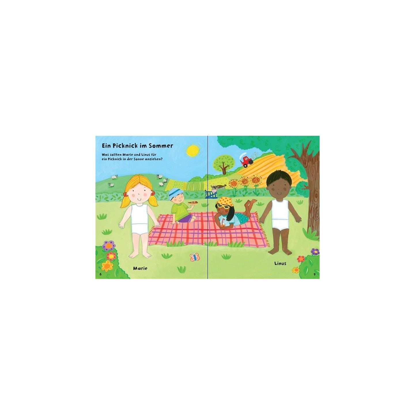 Mein erstes Anzieh-Stickerbuch: Frühling, Sommer, Herbst und Winter