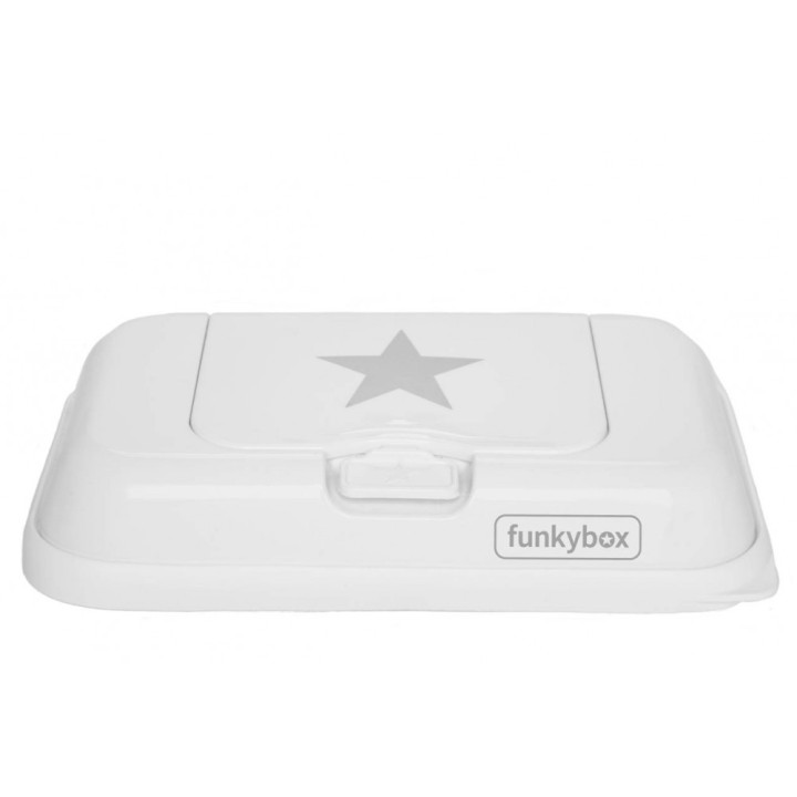 Porta Toallitas Húmedas Funkybox To Go Blanca Estrella