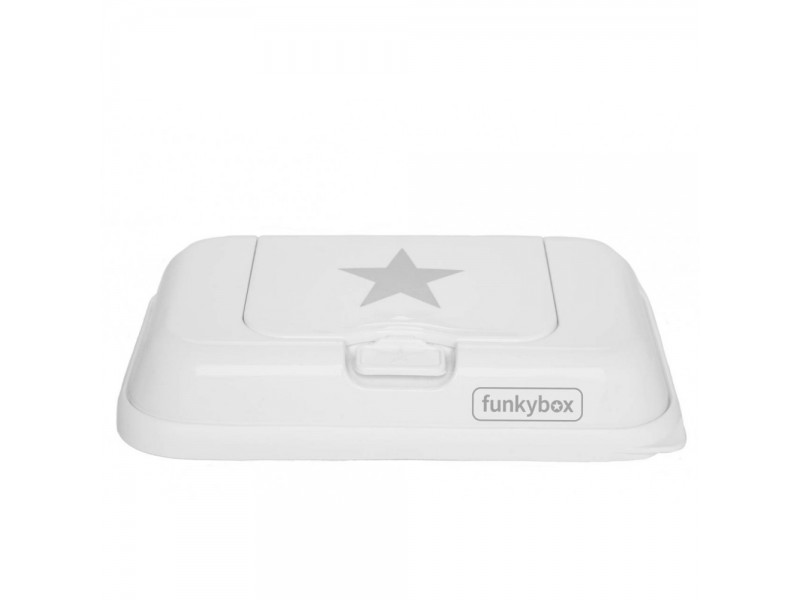 Porta Toallitas Húmedas Funkybox To Go Blanca Estrella