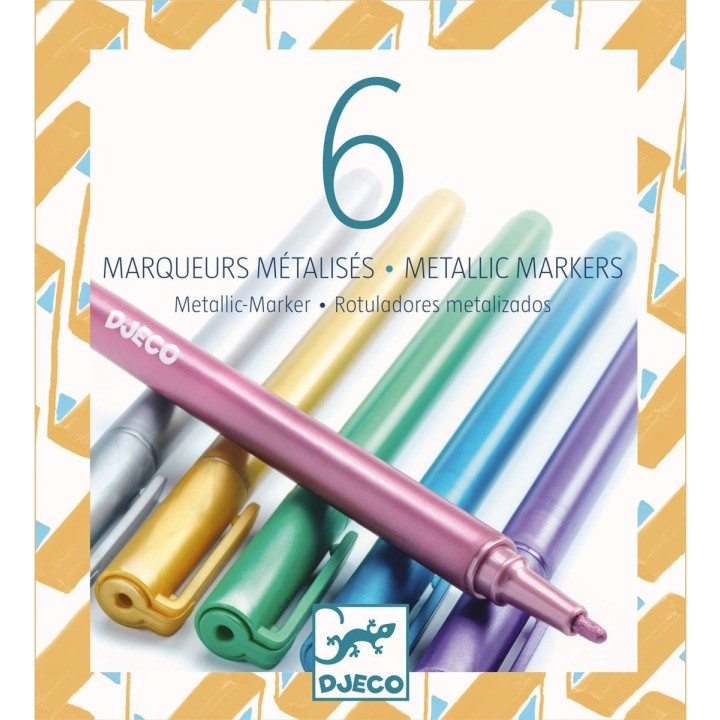 6 Rotuladores metálicos