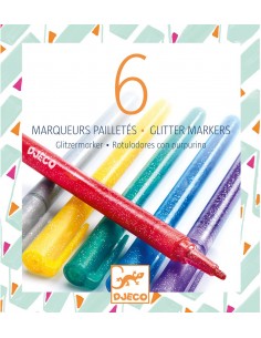 6 Rotuladores purpurina Glitter