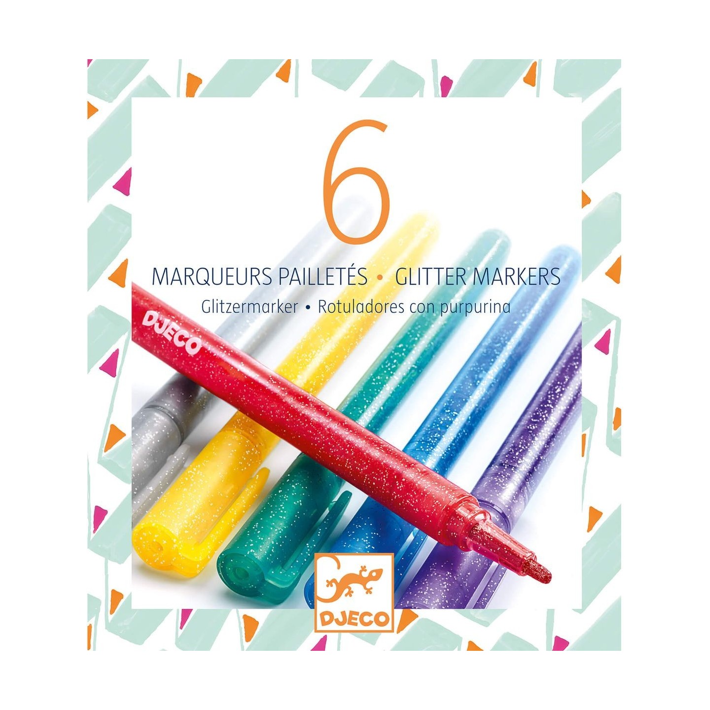6 Rotuladores purpurina Glitter