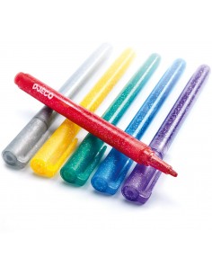 6 Rotuladores purpurina Glitter 2