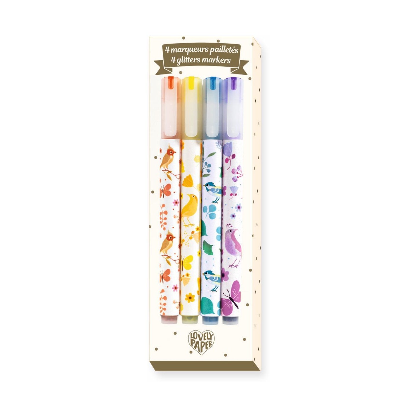 4 Rotuladores con brillos Tinou