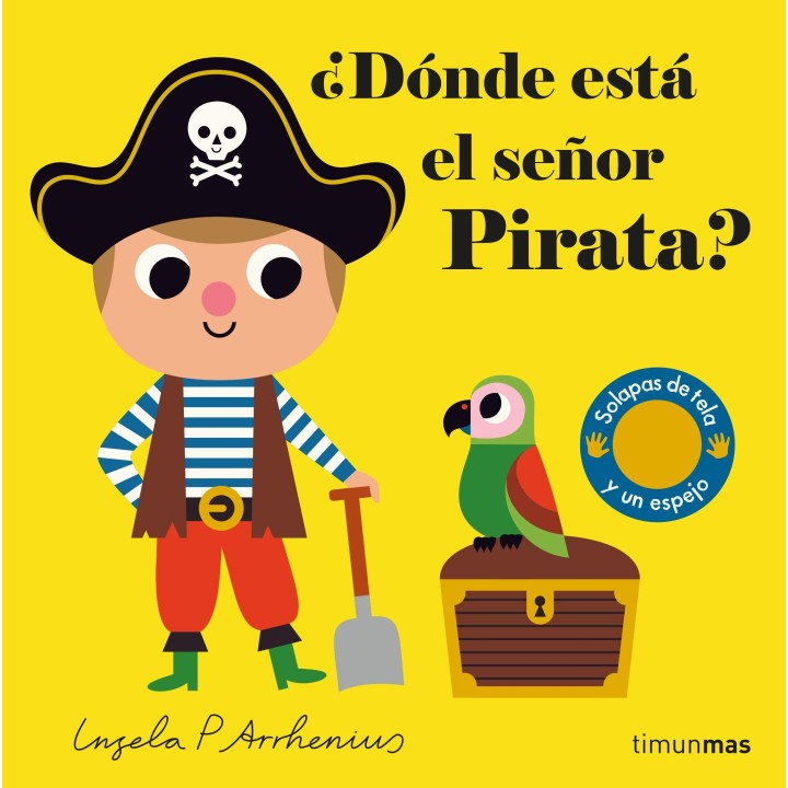 ¿Dónde está el señor Pirata? Solapas de tela y un espejo