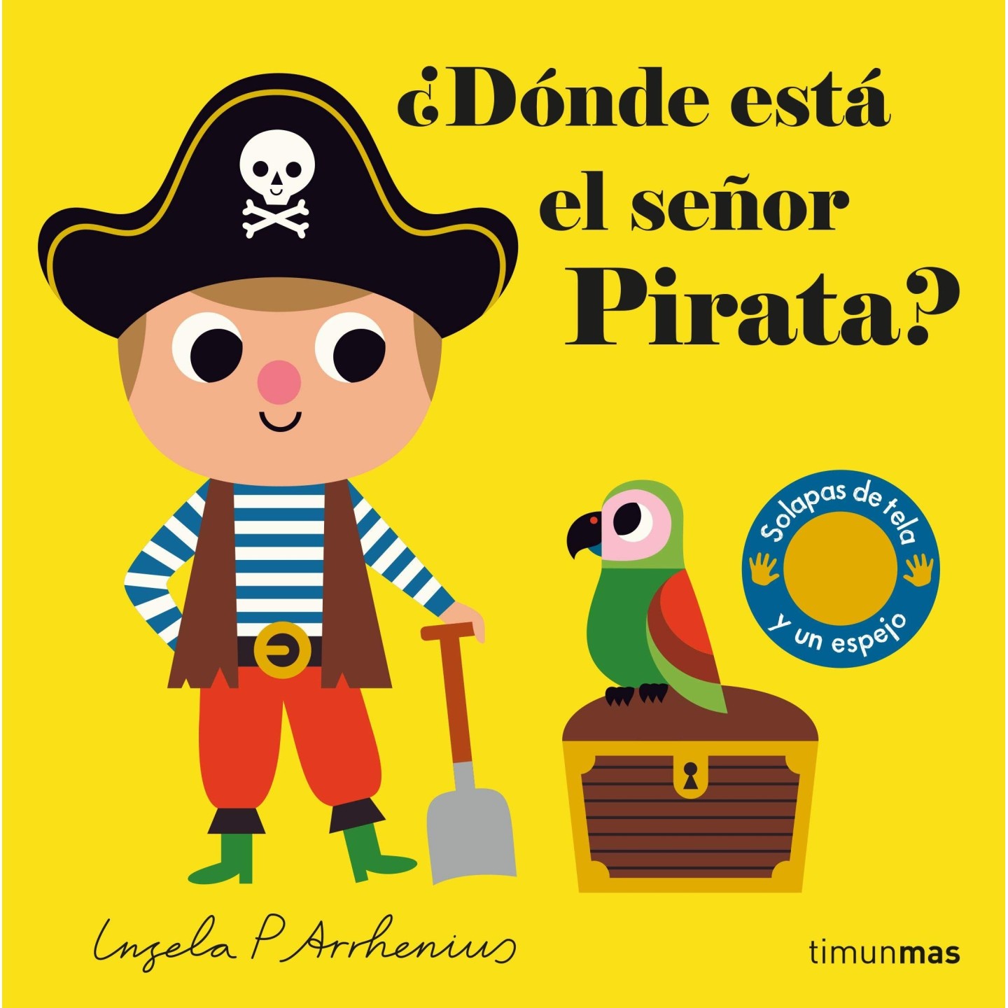 ¿Dónde está el señor Pirata? Solapas de tela y un espejo