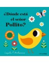 ¿Dónde está el señor Pollito? Solapas de tela y un espejo