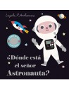 ¿Dónde está el señor Astronauta? Solapas de tela y un espejo