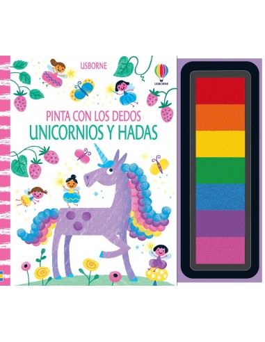 Pinta con los dedos. Unicornios y hadas