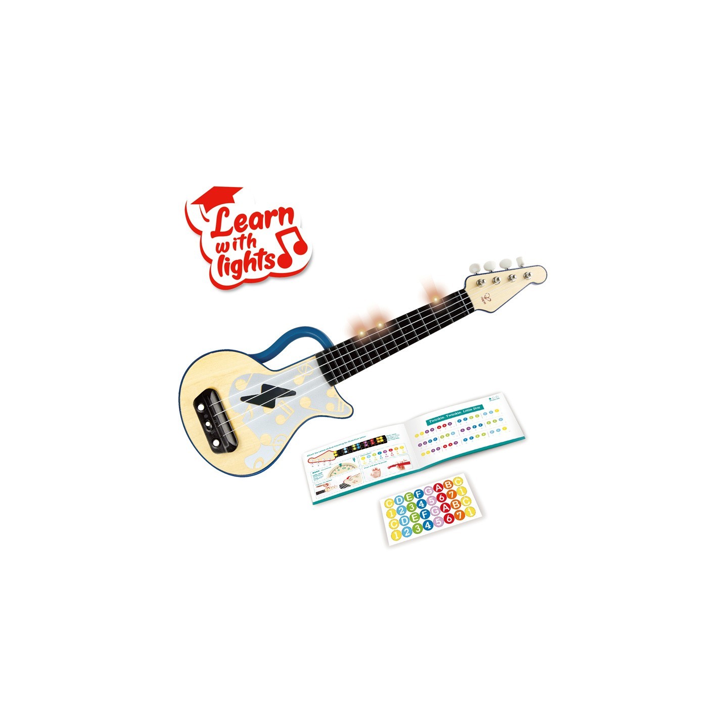 Aprende el Ukelele con Luces - Azul