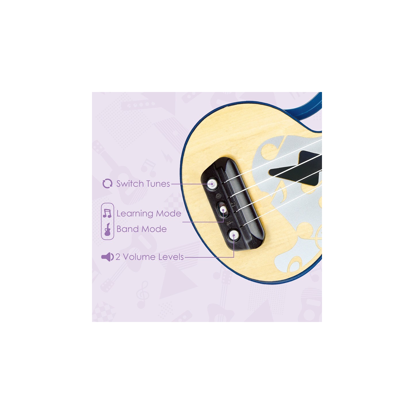 Aprende el Ukelele con Luces - Azul