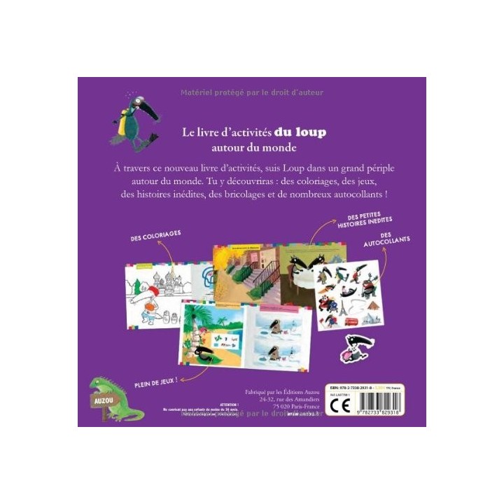 Le livre d'activités du Loup autour du monde