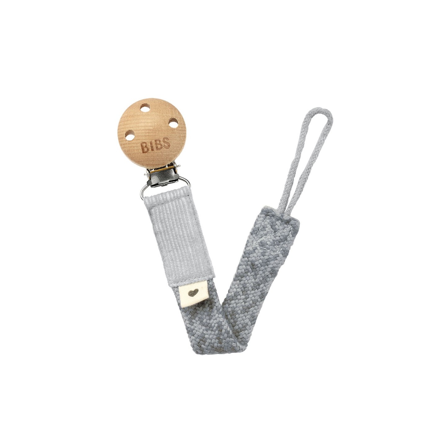 Sujetachupetes BIBS Trenzado Cloud/Iron