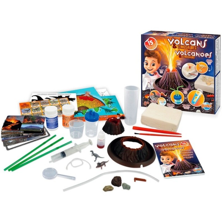 Set de Exploración de Volcanes y Dinosaurios