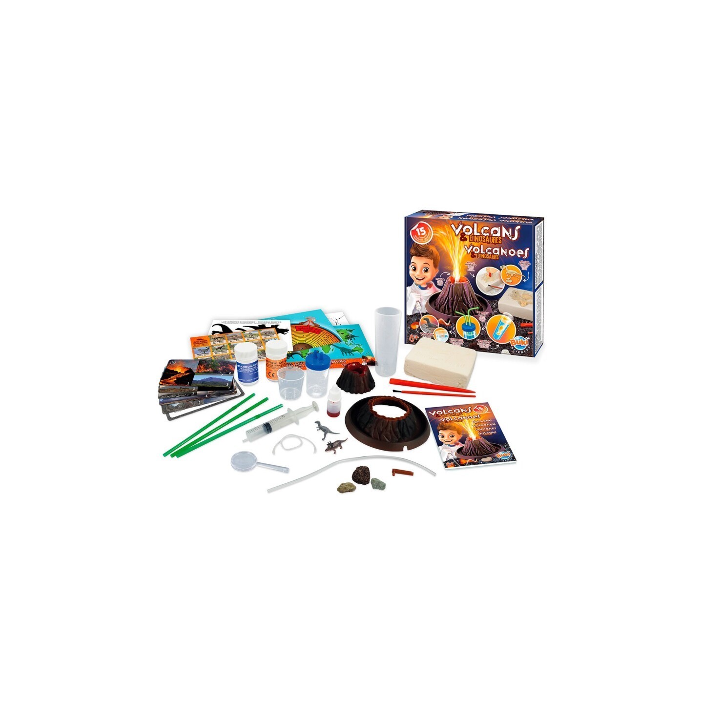Set de Exploración de Volcanes y Dinosaurios