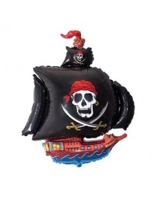 Globo Foil Barco Pirata