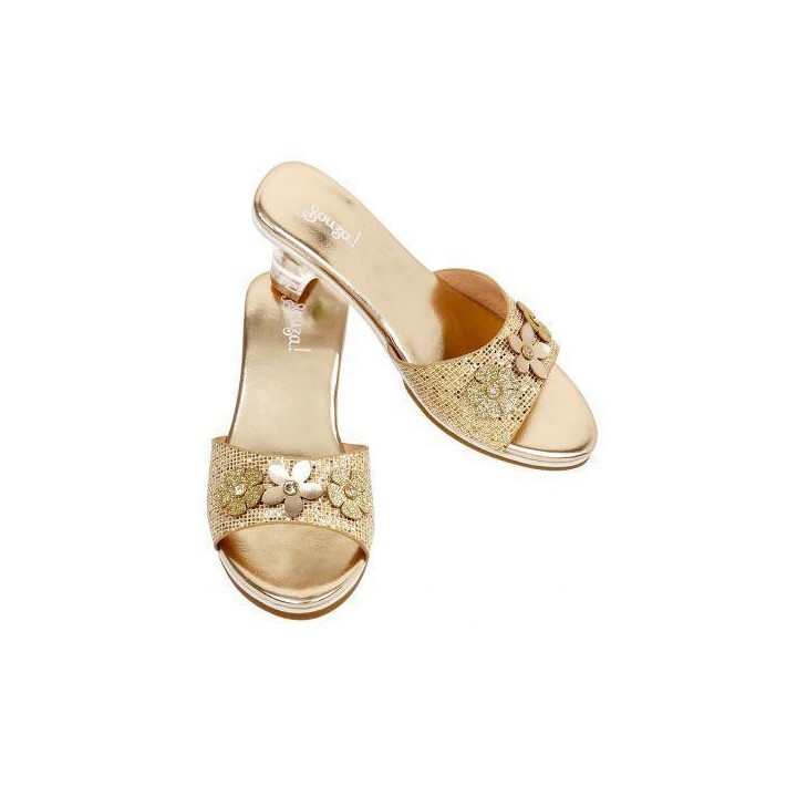 Sandalias con Tacon Ellina Doradas