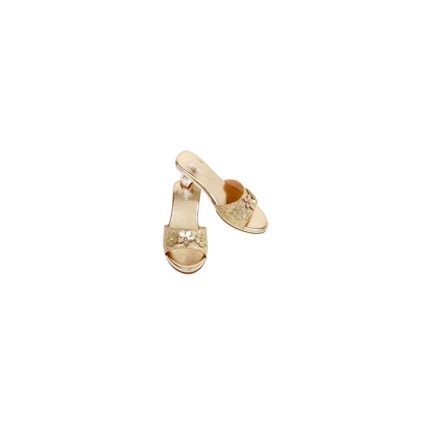 Sandalias con Tacon Ellina Doradas