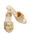 Sandalias con Tacon Ellina Doradas