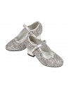 Zapato plateado Marguerita