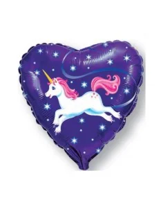 Globo Foil Unicornio Corazon