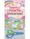 Colorea y recorta - Unicornios