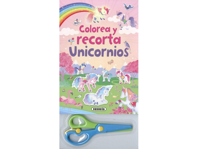 Colorea y recorta - Unicornios