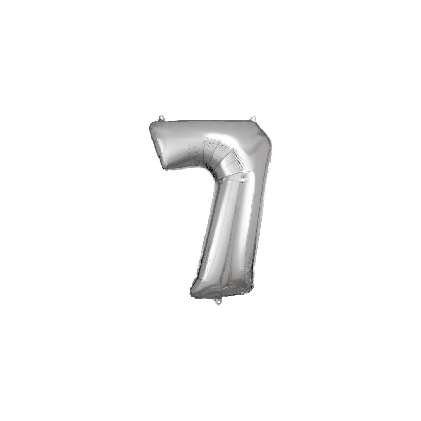 Globo Foil Plateado Numero 7