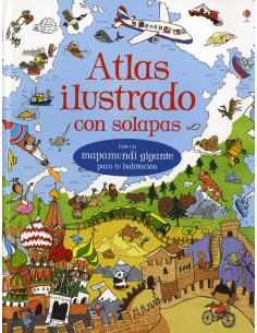 Atlas ilustrado con solapas