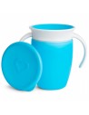 Taza Antigoteo Miracle 360º con Asas y Tapa 200ml Azul