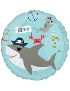 Globo Foil Cumpleaños Tiburón