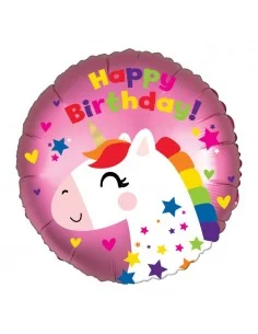 Globo Foil Cumpleaños Unicornio Satin