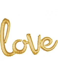 Globo Foil LOVE Dorado