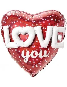 Globo Foil 3D Love You