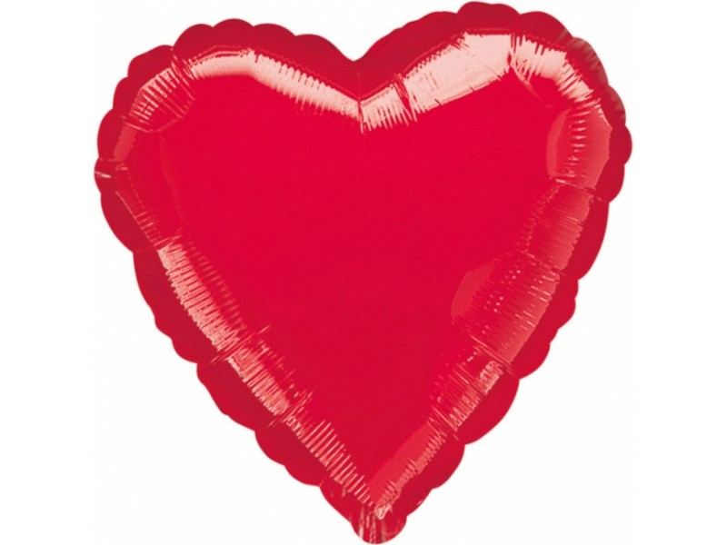 Globo Foil Corazon Rojo 75 cms.