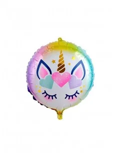 Globo Foil Unicornio Pestañas